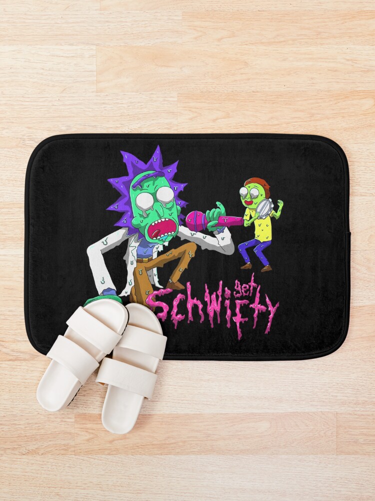 Alternate view of rick and morty get schwifty Bath Mat