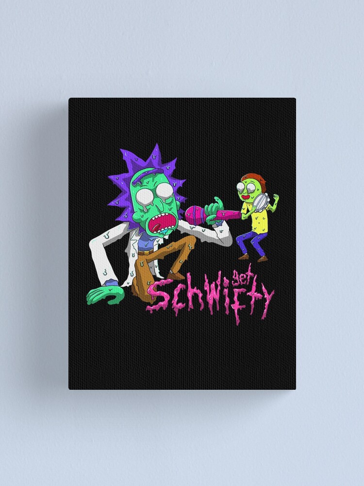 Alternate view of rick and morty get schwifty Canvas Print