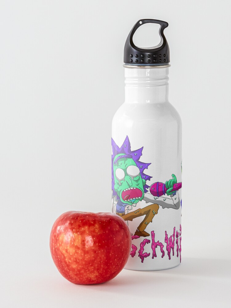 Alternate view of rick and morty get schwifty Water Bottle