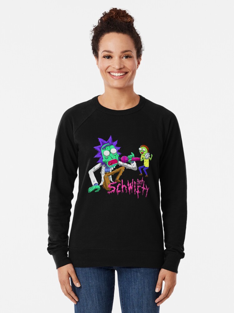 Alternate view of rick and morty get schwifty Lightweight Sweatshirt
