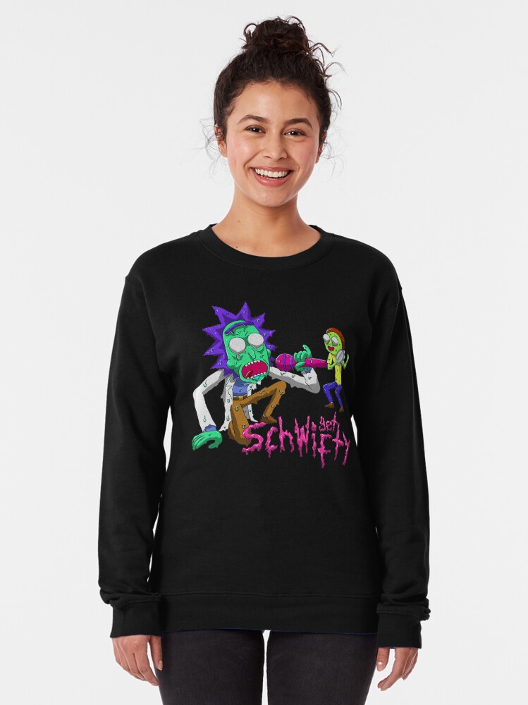 Alternate view of rick and morty get schwifty Pullover Sweatshirt