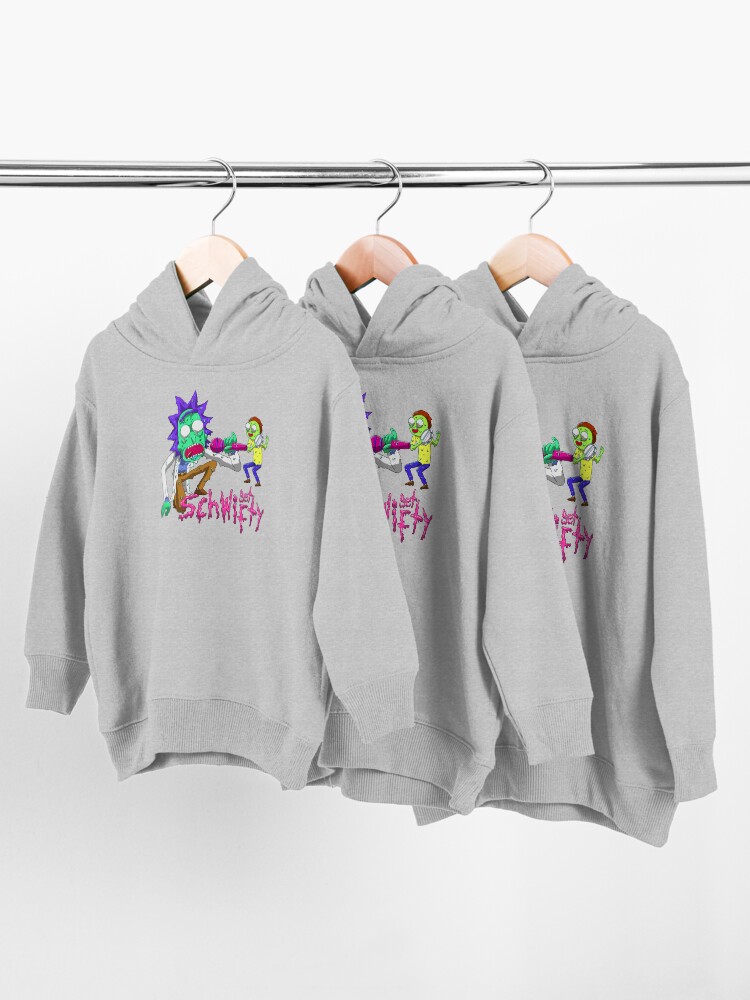 Alternate view of rick and morty get schwifty Toddler Pullover Hoodie