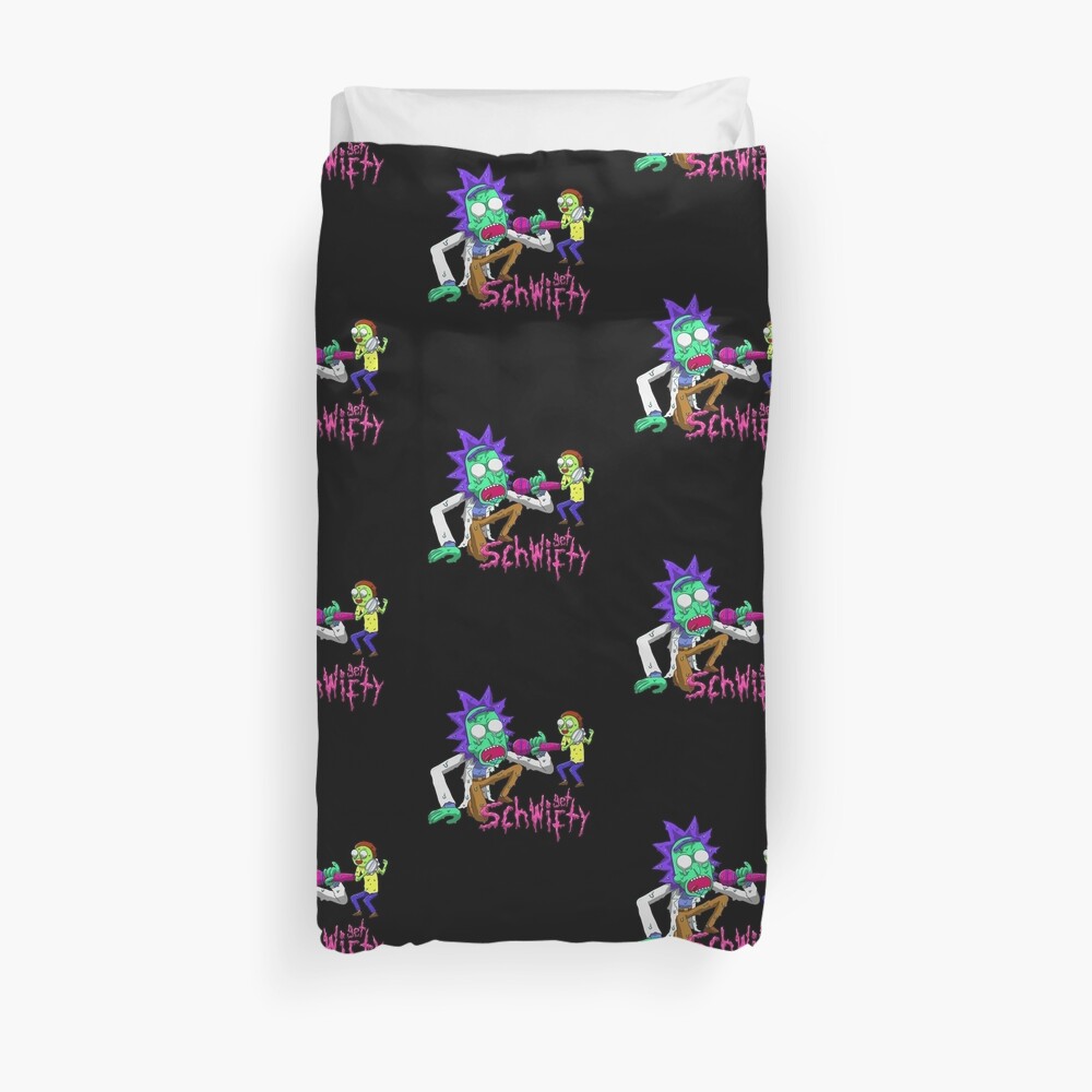 rick and morty get schwifty Duvet Cover