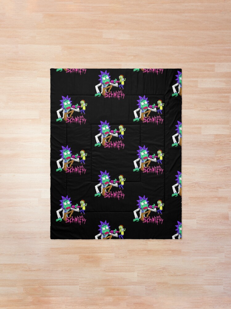 Alternate view of rick and morty get schwifty Comforter