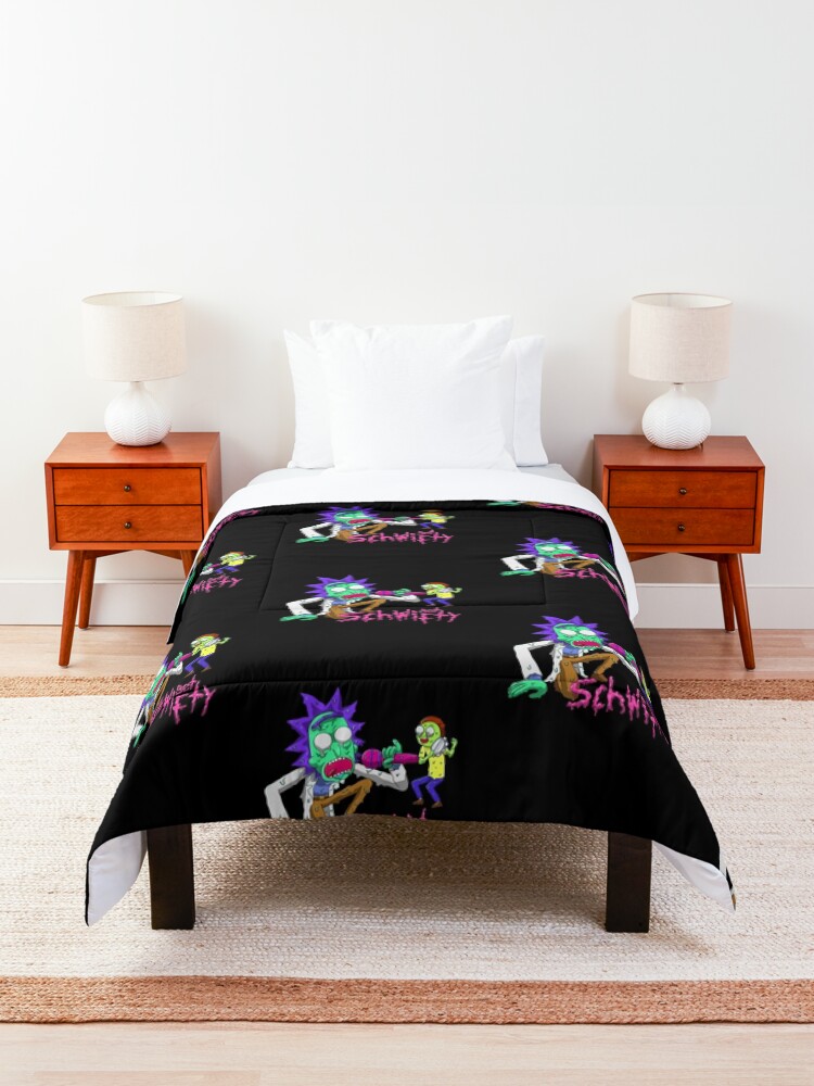 Alternate view of rick and morty get schwifty Comforter