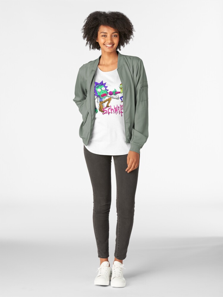 Alternate view of rick and morty get schwifty Premium Scoop T-Shirt