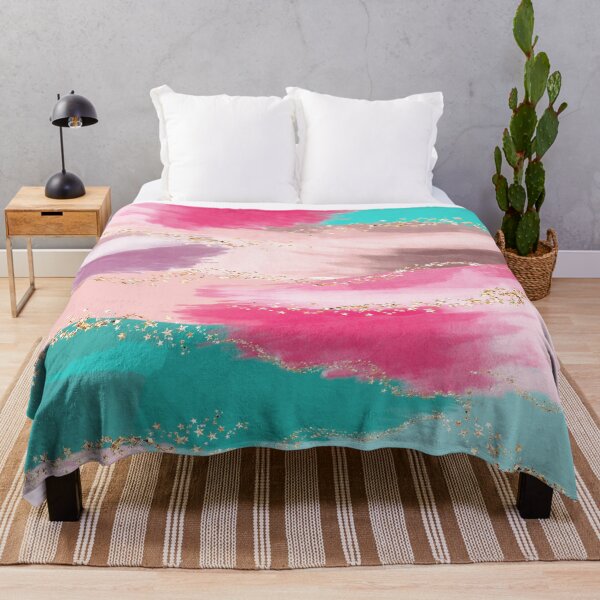 Item preview, Unicorn Dreams of Watercolor Turquoise Pink and Gold Sparkles designed and sold by aprincessinsp.