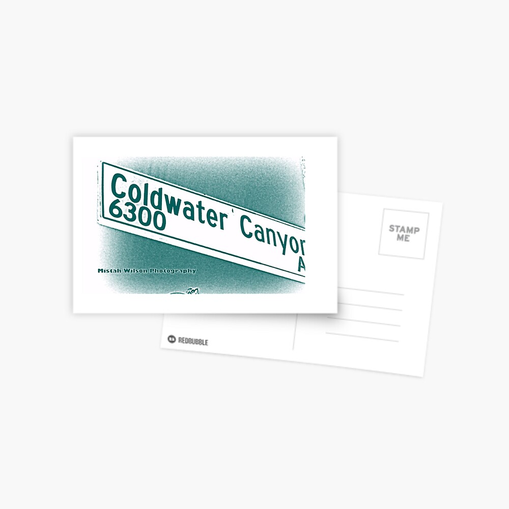 Coldwater Canyon Avenue, SFV, Los Angeles WATERY by Mistah Wilson Postcard