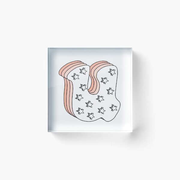 Item preview, Starry Retro Letter U Lowercase designed and sold by allyyxoxo.