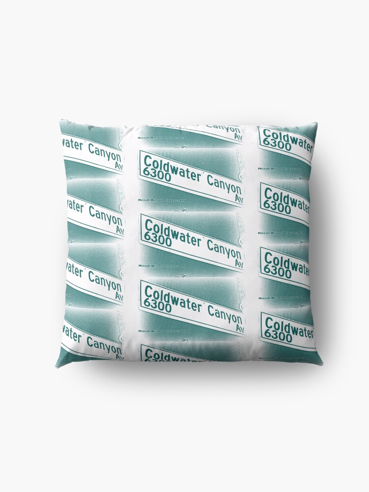 Alternate view of Coldwater Canyon Avenue, SFV, Los Angeles WATERY by Mistah Wilson Floor Pillow