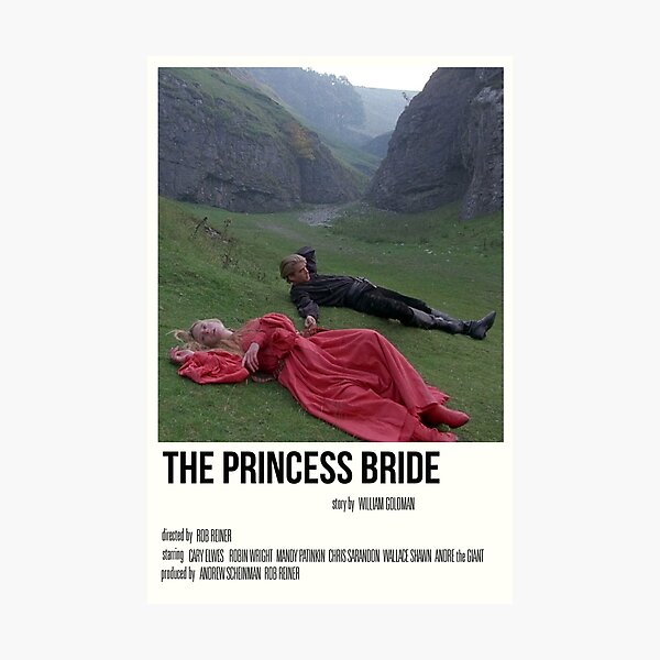 'the princess bride' film print Photographic Print