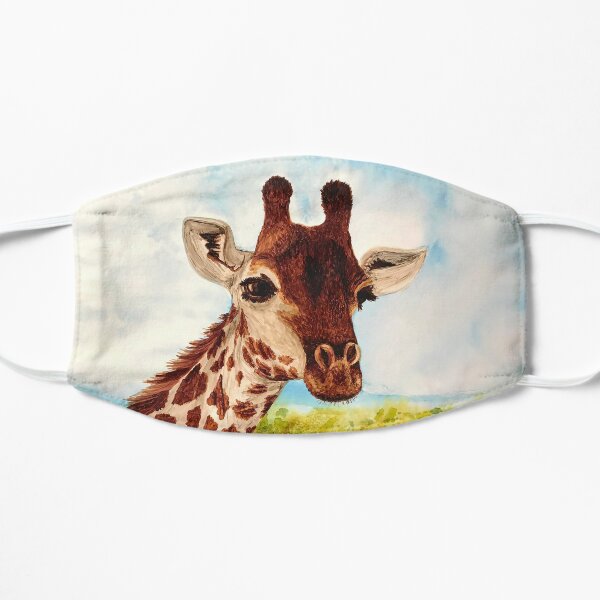 April the Sweet and Pretty Giraffe Flat Mask