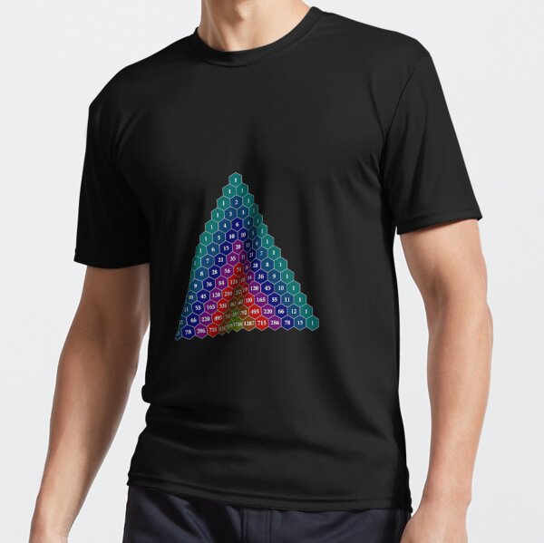 Pascal&#39;s triangle. Each number is the sum of the two numbers directly above it Active T-Shirt