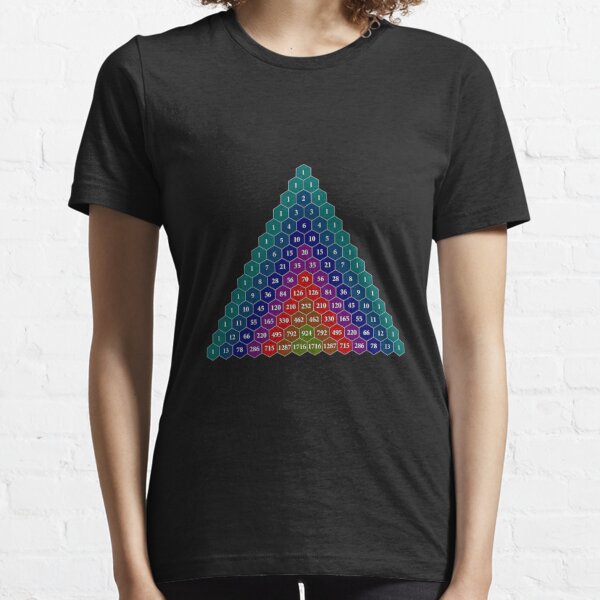 Pascal&#39;s triangle. Each number is the sum of the two numbers directly above it Essential T-Shirt