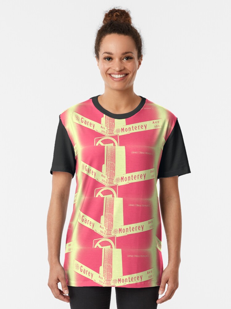 Alternate view of Garey Avenue & Monterey Avenue, Pomona, CA Cream Berry by Mistah Wilson Graphic T-Shirt