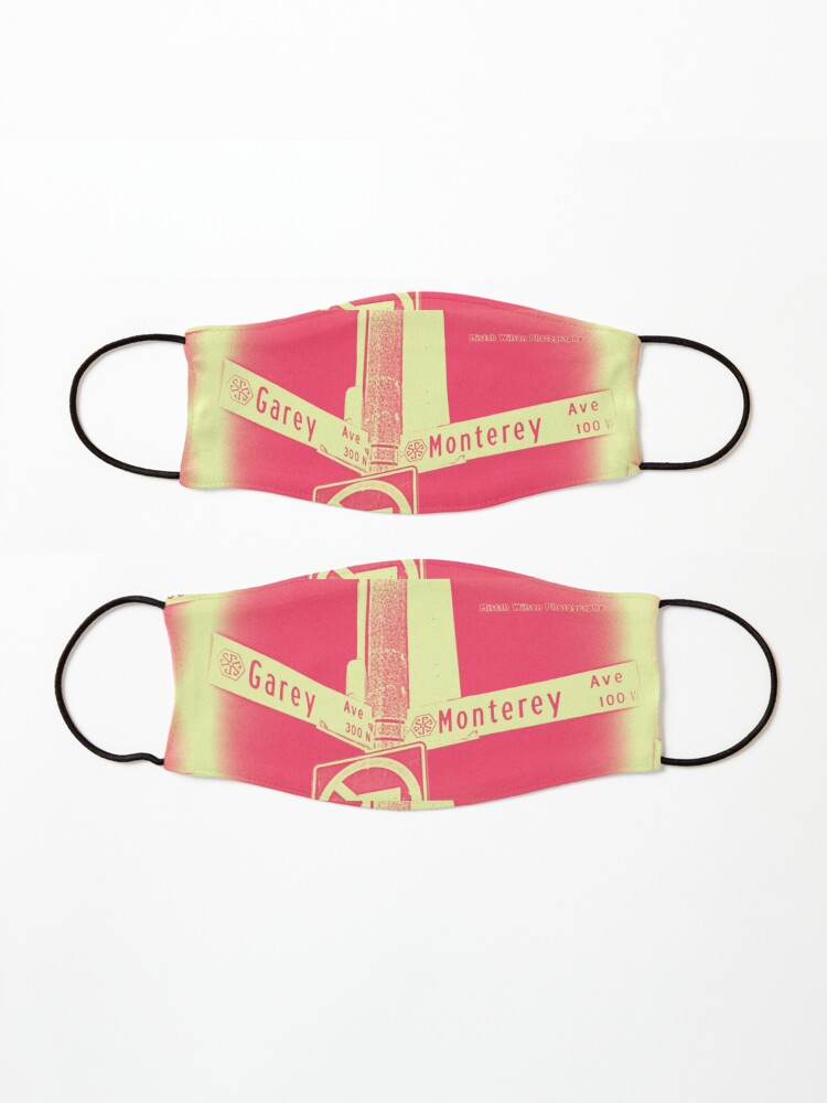 Alternate view of Garey Avenue & Monterey Avenue, Pomona, CA Cream Berry by Mistah Wilson Mask