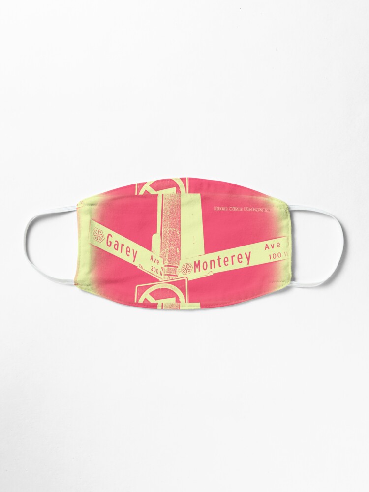 Alternate view of Garey Avenue & Monterey Avenue, Pomona, CA Cream Berry by Mistah Wilson Mask