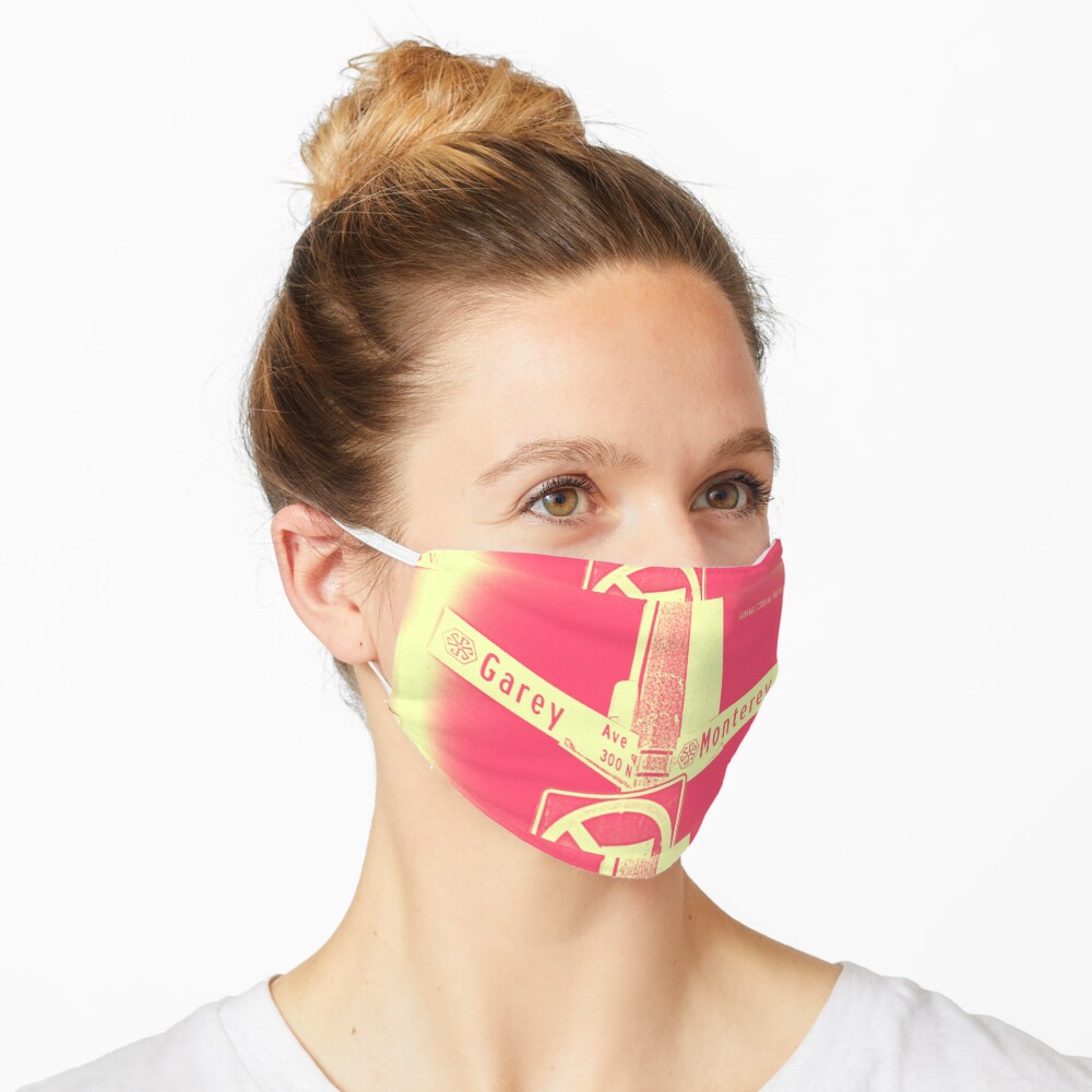Garey Avenue & Monterey Avenue, Pomona, CA Cream Berry by Mistah Wilson Mask