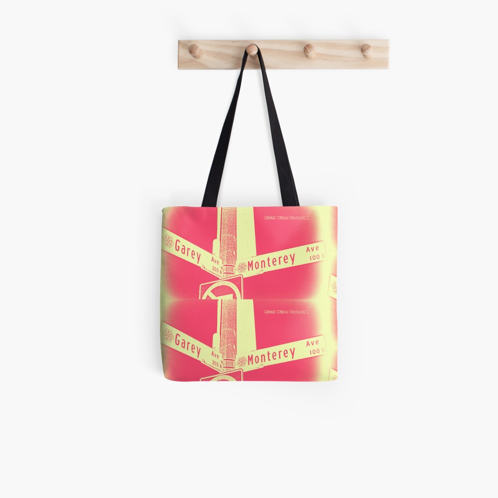 Garey Avenue & Monterey Avenue, Pomona, CA Cream Berry by Mistah Wilson Tote Bag