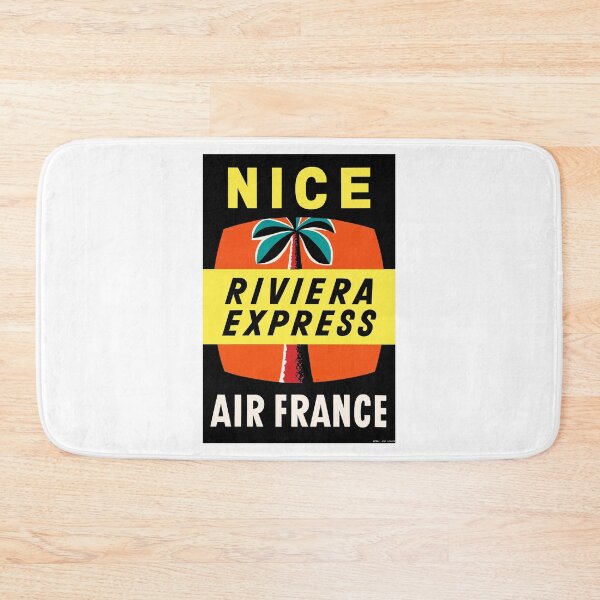 Item preview, 1958 Air France NICE Riviera Express Airline Poster designed and sold by retrographics.