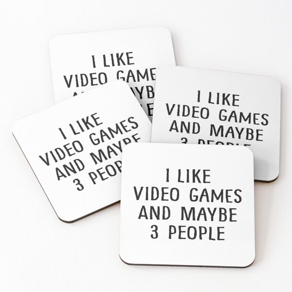Item preview, I Like Video Games And Maybe 3 People designed and sold by teesaurus.