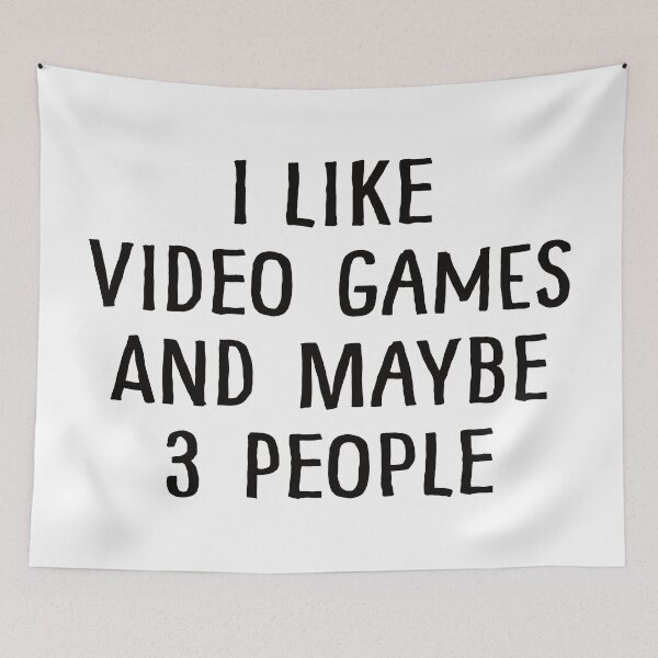 Item preview, I Like Video Games And Maybe 3 People designed and sold by teesaurus.