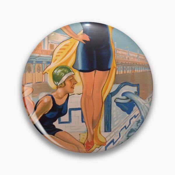 Item preview, Balneario San Sebastian vintage travel poster designed and sold by stickart-marek.