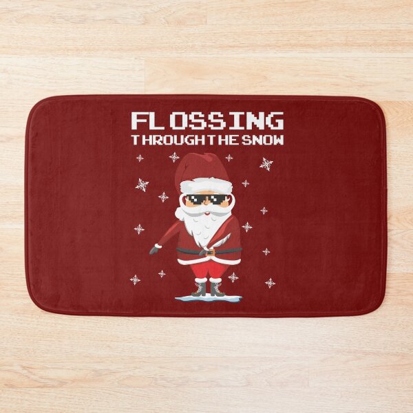 Item preview, Flossing Through The Snow Santa Funny Christmas Lover Gift Snowflakes  designed and sold by alenaz.