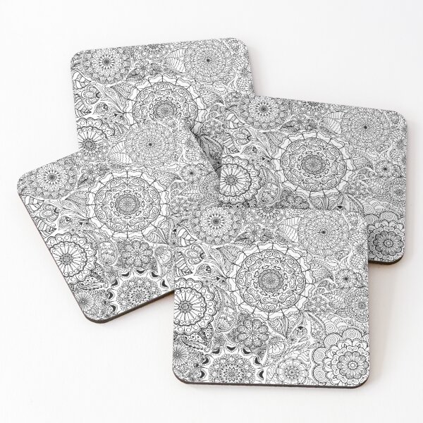 Item preview, Full Floral Mandala Henna Page designed and sold by coraleed12321.