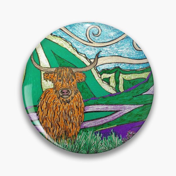 Aperçu de l'œuvre Vache de montagne créée et vendue par MudDesigns.