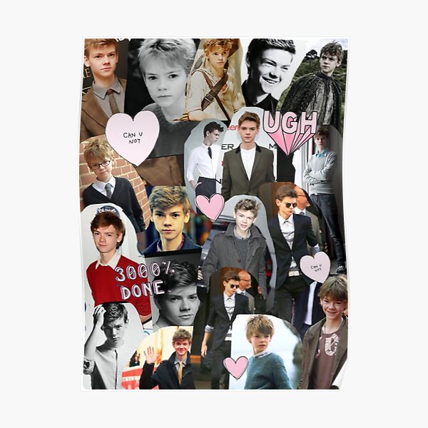 Thomas Brodie-Sangster Collage Poster
