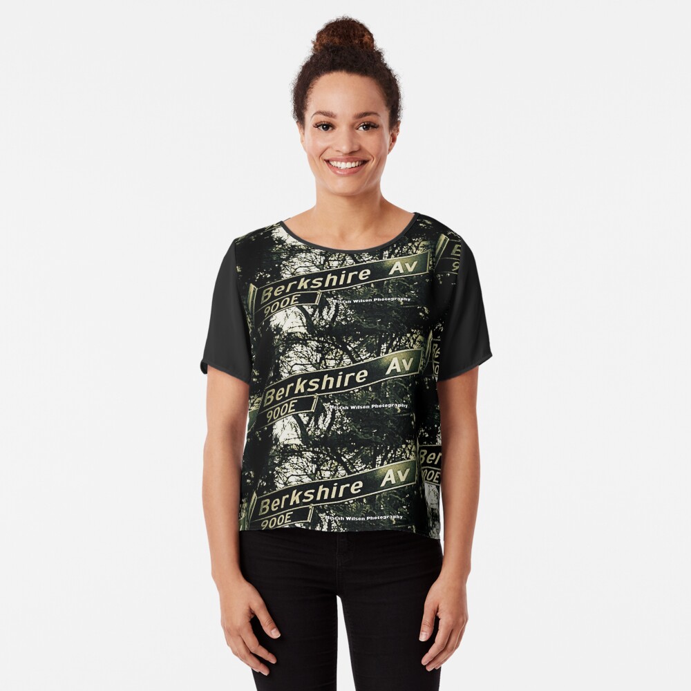 Berkshire Avenue, La Cañada Flintridge, CA by Mistah Wilson Chiffon Top