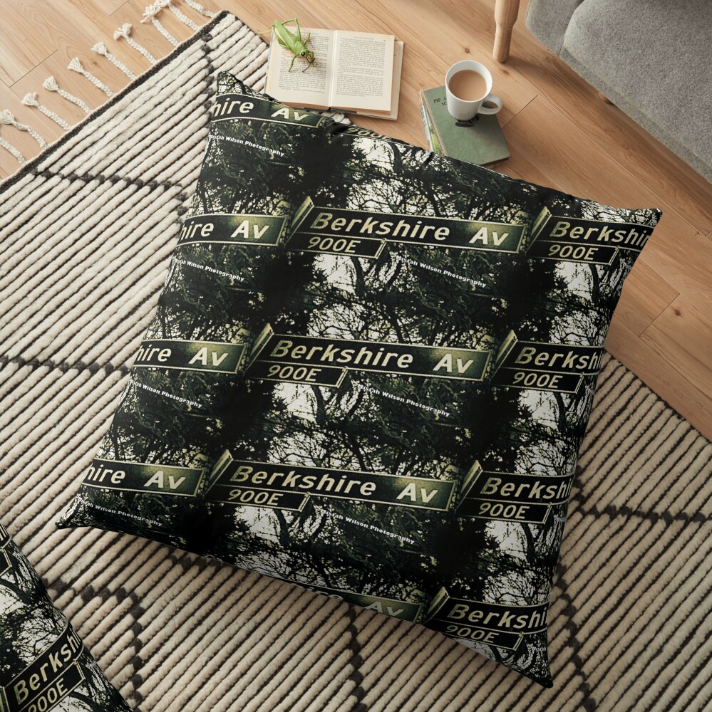 Berkshire Avenue, La Cañada Flintridge, CA by Mistah Wilson Floor Pillow