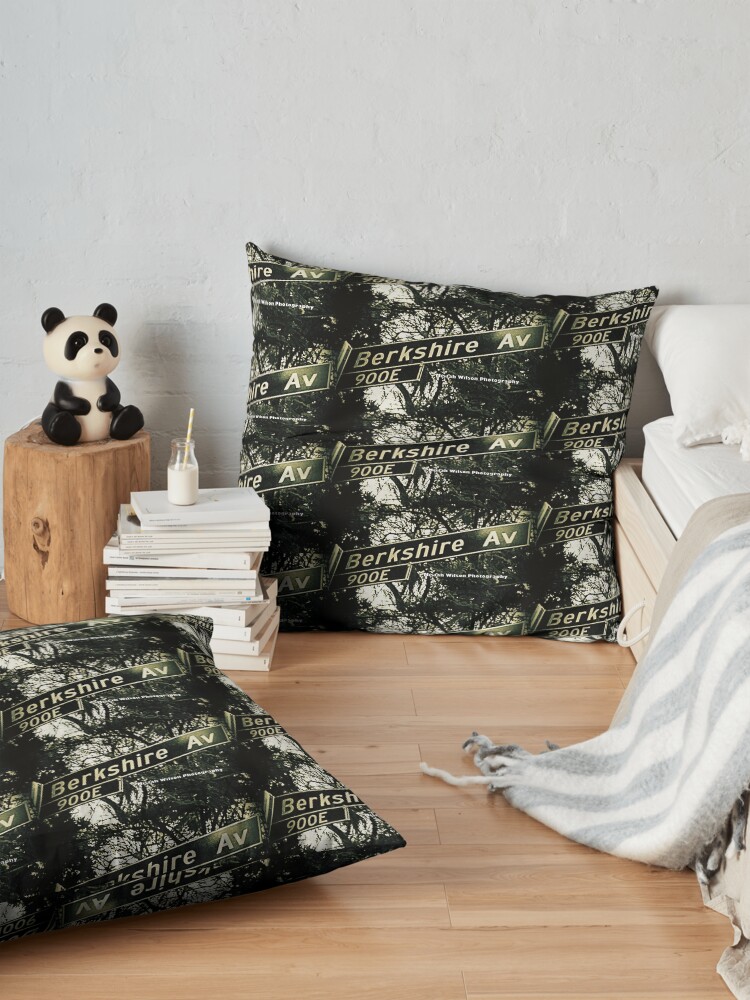 Alternate view of Berkshire Avenue, La Cañada Flintridge, CA by Mistah Wilson Floor Pillow