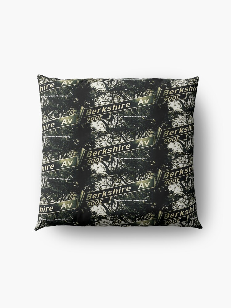 Alternate view of Berkshire Avenue, La Cañada Flintridge, CA by Mistah Wilson Floor Pillow