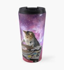 DJ Space Cat Travel Mug