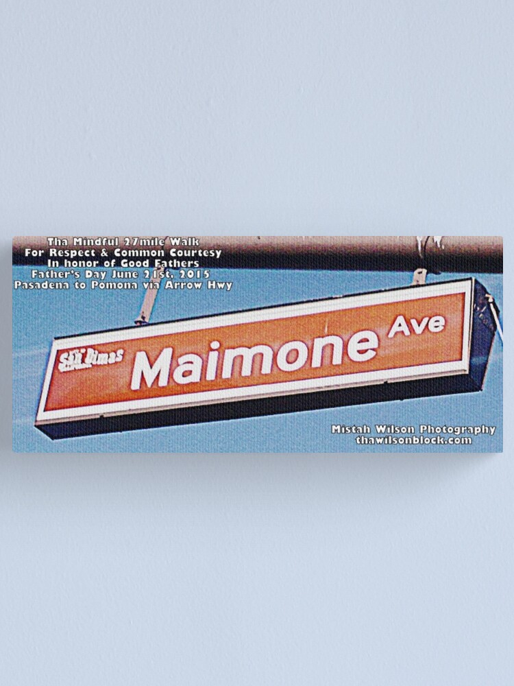Alternate view of Maimone Avenue, San Dimas, CA by Mistah Wilson Canvas Print