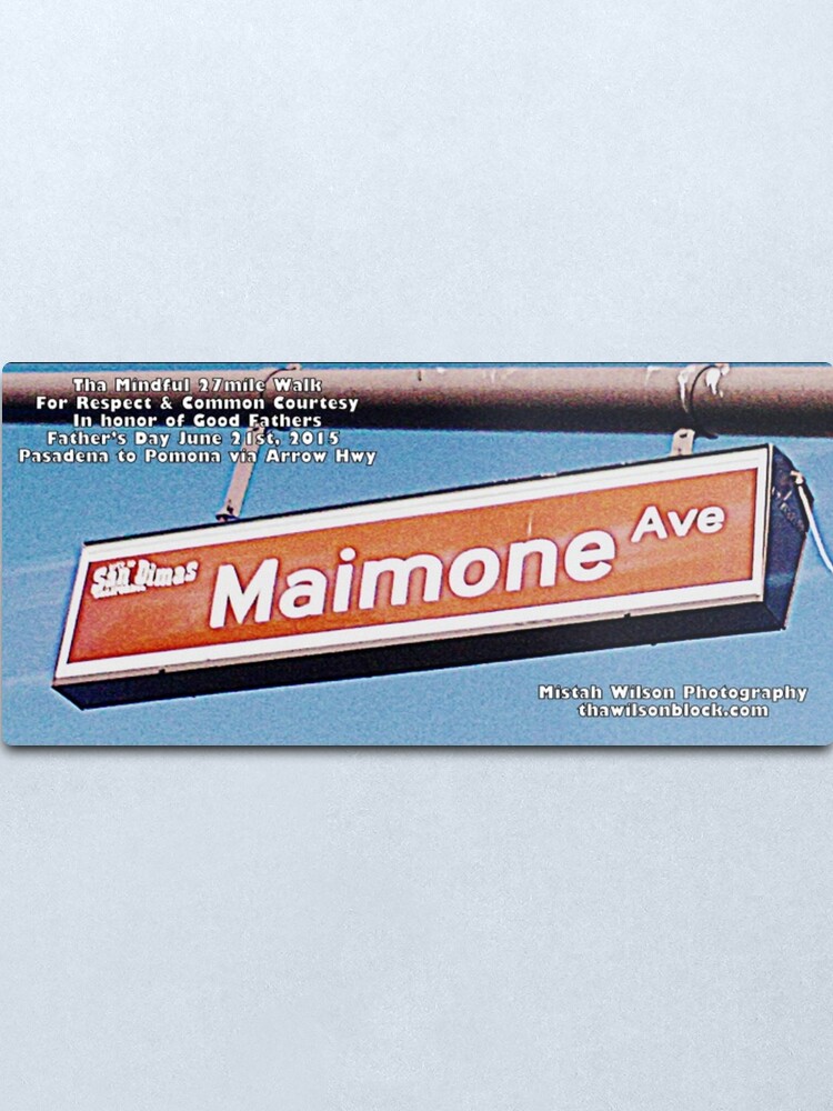 Alternate view of Maimone Avenue, San Dimas, CA by Mistah Wilson Metal Print