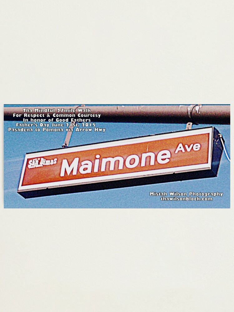 Alternate view of Maimone Avenue, San Dimas, CA by Mistah Wilson Photographic Print