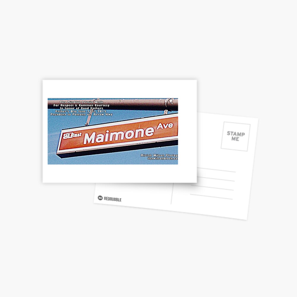 Maimone Avenue, San Dimas, CA by Mistah Wilson Postcard