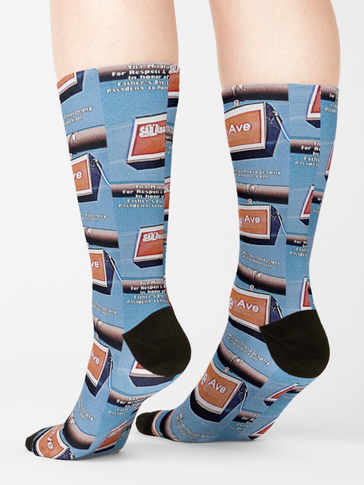 Alternate view of Maimone Avenue, San Dimas, CA by Mistah Wilson Socks