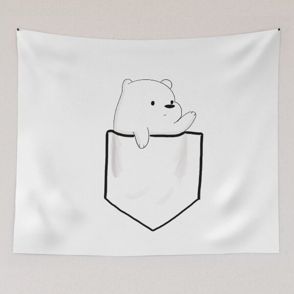 Item preview, pocket ice bear designed and sold by christinezang01.