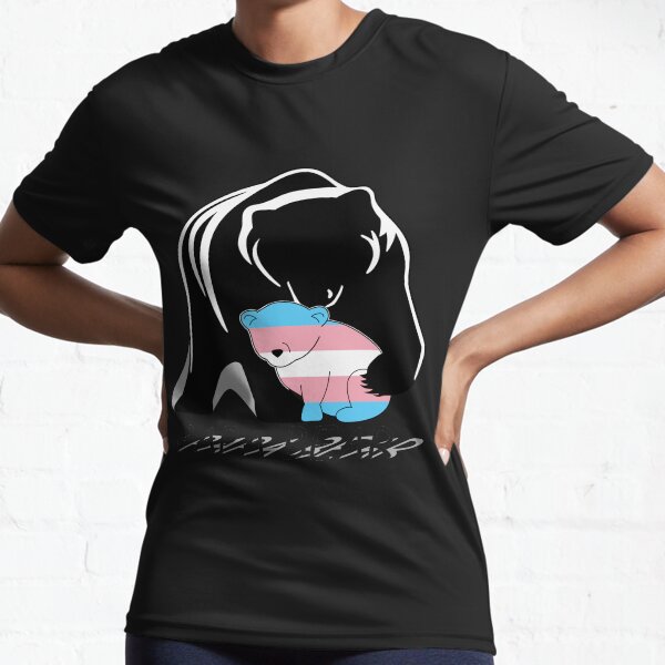 Transgender Pride Papa Bear Active T-Shirt