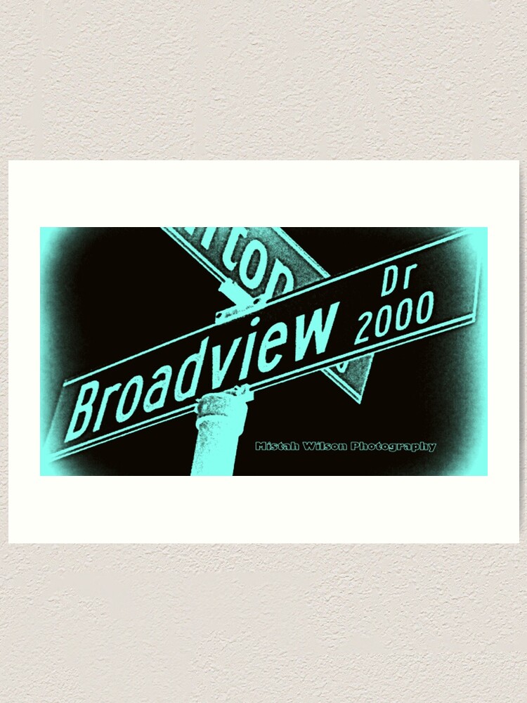 Alternate view of Broadview Drive, Glendale, CA by Mistah Wilson Art Print