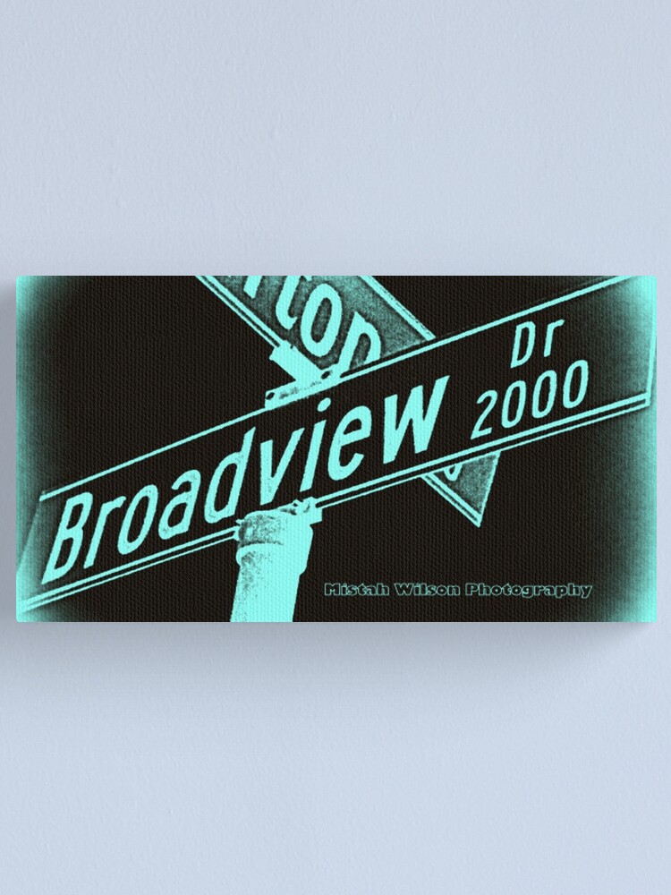Alternate view of Broadview Drive, Glendale, CA by Mistah Wilson Canvas Print