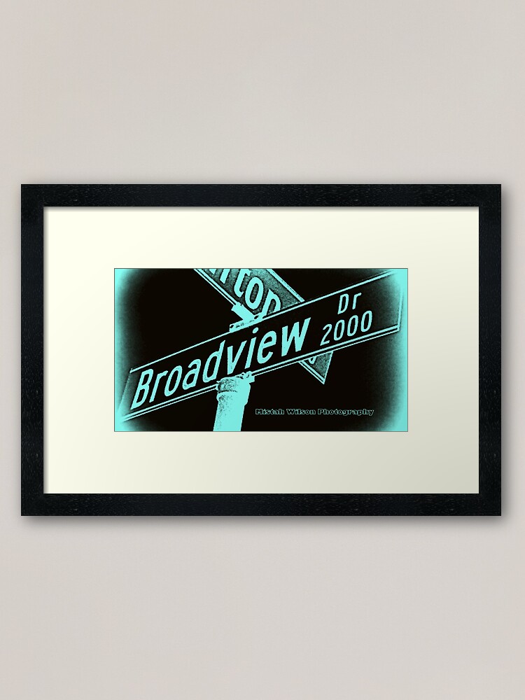 Alternate view of Broadview Drive, Glendale, CA by Mistah Wilson Framed Art Print