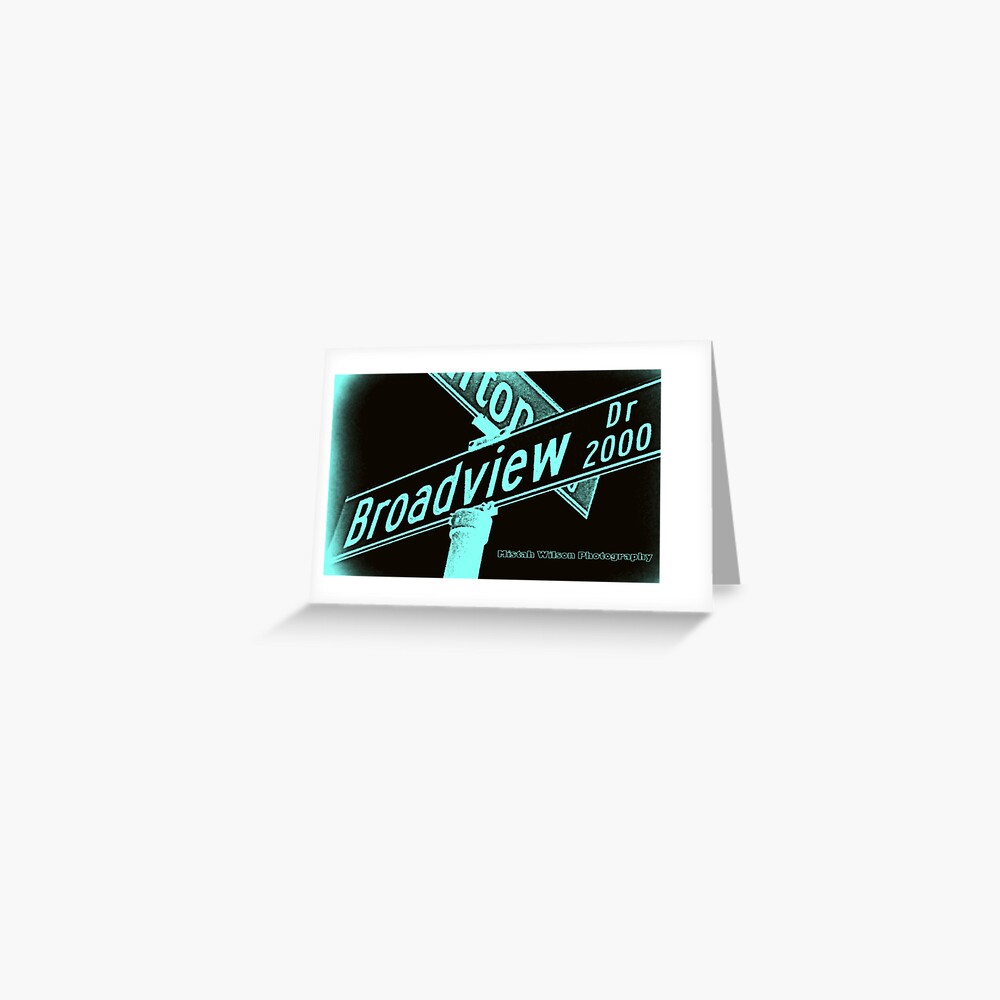 Broadview Drive, Glendale, CA by Mistah Wilson Greeting Card