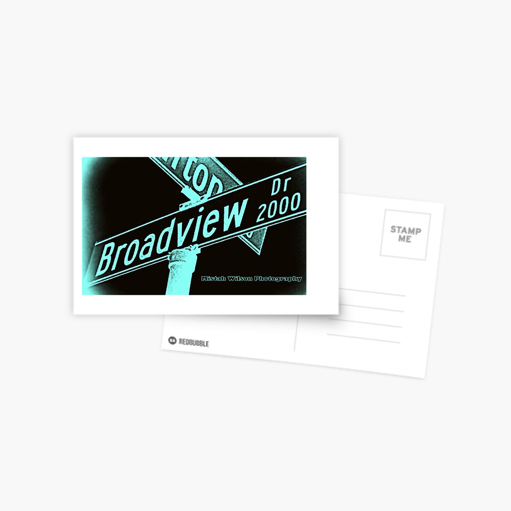 Broadview Drive, Glendale, CA by Mistah Wilson Postcard