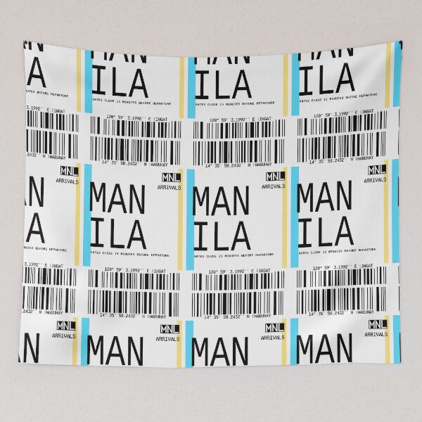 Item preview, MANILA PLANE TICKET FILIPINO POCKET DESIGN SHIRT PHONE CASE designed and sold by aydapadi.