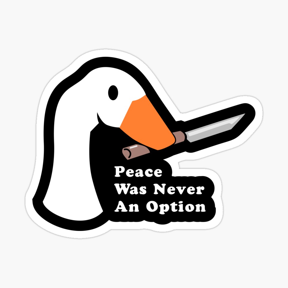 Peace Is Not An Option Postcard By Vinesbrenda Redbubble - peace was never an option untitled honk game preview 4 roblox